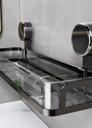 Portaoggetti da bagno a ventosa, WC senza perforazione, portaoggetti rimovibile a parete, lavabo, appendiabiti da parete