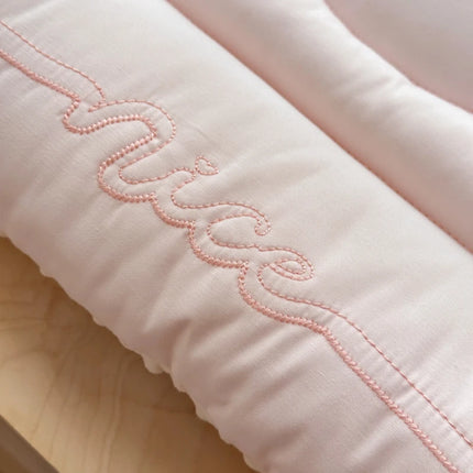 Comfortable Low Pillows for Parent and Child, Pure Cotton and Bean Velvet, Kids Adult Sleeping Pillows, 30x50 cm, 40x60, 48x74cm