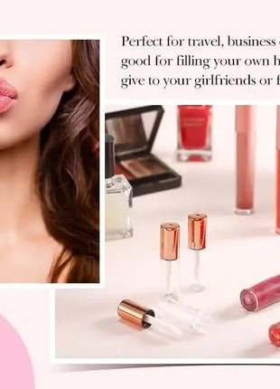 1.2ml Mini Lip Gloss Tubes with Wand Empty Travel Bottle Refillable Lip Gloss Containers Lip Balm DIY Lipstick Cosmetics - Riparo82