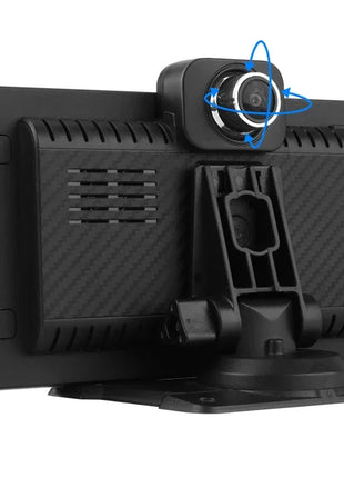 11.26 Inch 4K DVR Wireless CarPlay & Android Auto Dash Cam Bluetooth Audio GPS Navigation Dashboard Dual Lens Video Recorder - Riparo82