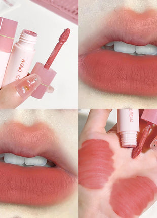 JUJU DREAM 6 Color Matte Lip Glaze - Long-lasting, colourless, non-stick cup velvet, student-friendly, brightening nude lipstick - Riparo82