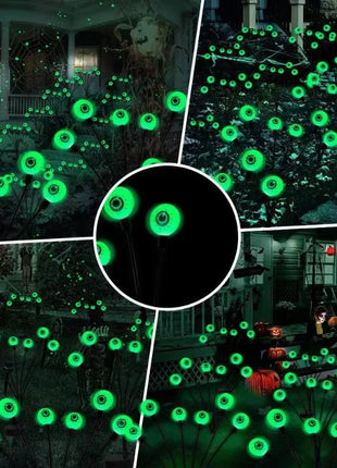 1PCS Halloween LED Eyeball Lights Solar Garden Lawn Lights Outdoor Scary Decoration Lights Halloween Party Decoration - Riparo82