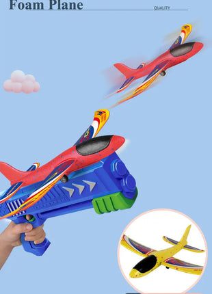 Bambini 24/34 cm Schiuma Aereo Lanciatore Giocattolo da esterno per Ragazzi Sport Catapulta Gioco Bambini Ragazza Compleanno Regali di Natale - riparo82