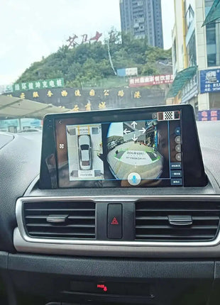 For Mazda 3 Axela 360 Panoramic System For Mazda CX-9 CX-5 CX-4 CX-7 Original Car Screen Upgrade 3D 1080P 360 Recording Cameras - Riparo82