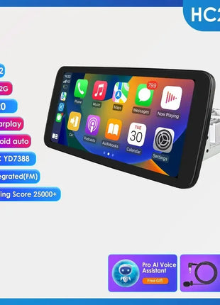 8+128G 10.1'' 360 Rotatable 1 Din AutoRadio GPS for Universal Car Multimedia Player Stereo 1DIN Video Autoradio Carplay HeadUnit