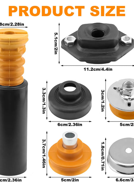 Per BMW Serie 1 3 Kit anelli di tenuta arresto antiurto per montaggio ammortizzatore posteriore 33506767010 33526768544 33536767334 33506771737 33536767334