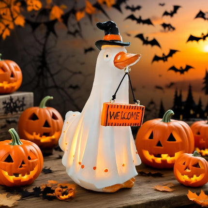 Halloween Ghost Pumpkin Decoration Halloween Party Tabletop Ornament Home Scene Prop Festive Seasonal Decor For Kids Adults