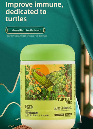 Yee 6-in-1 Freeze-Dried Turtle Food - Mixed Protein & Veggie Diet for Red-Eared Sliders & Aquatic Turtles - Meat & Plant Pellets - Riparo82