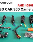 360 Car Camera Panoramic Surround View 1080P AHD Right+Left+Front+ Rear View Camera System for Android Auto Radio Night Vision - Riparo82