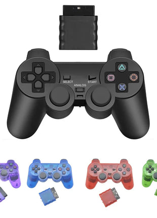 Adatto per controller di gioco wireless PS2 Maniglia per joystick a doppia vibrazione Bluetooth Adatto per Sony PlayStation 2/PC/IOS/TV Box