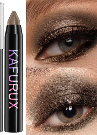 1pc Brown Pearl Eyeshadow Stick Pen Waterproof Long Lasting Eye Shadow Makeup Dark Smoky High Pigments Eye Cosmetic  Palette - Riparo82