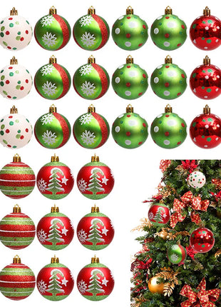 Palline di Natale Ornamento Palline di Natale pendenti scintillanti per la decorazione dell'albero Palline di caramelle per la festa natalizia al coperto della casa di Natale - riparo82