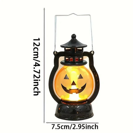 Halloween Pumpkin Ghost Face Lamp Portable Skull Decoration Light for Bar Party Table Atmosphere Prop Halloween Decor Use