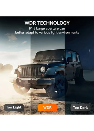 Dash Cam for Cars Dual Camera Front 1080P and Inside 720P with IR Night Vision, Loop Recording, and Wide Angle Lens - Riparo82