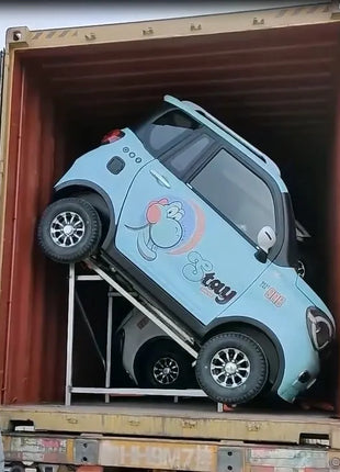 Export Eco car 4-wheel pure electric car 60v105Ah 1000w adult two-wheel drive 5-seat low-speed mini electric battery car - Riparo82