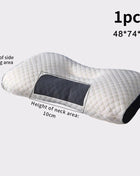 Neck Pillow Help Sleep And Protect The Neck Cervical Orthopedic Household Soybean Fiber SPA Massage Pillow For Sleeping New - Riparo82