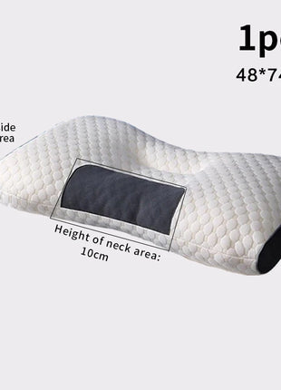 Neck Pillow Help Sleep And Protect The Neck Cervical Orthopedic Household Soybean Fiber SPA Massage Pillow For Sleeping New - Riparo82