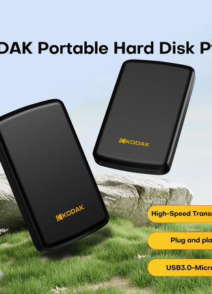 Kodak HDD portatile P150 Disco rigido esterno da 500 GB/1 TB HDD portatile per giochi di grandi dimensioni/foto/video/PS4/Swithch