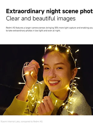 Global Version Xiaomi Redmi A5  Smartphone 32MP AI dual camera 6.88 "120hz Display Seite Finger abdruck 5200mah Schnel - Riparo82