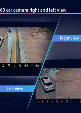 360 Cameras Car Panoramic Camera 1080P AHD Front /Rear /Left /Right Rear View Cameras System for Android Auto Radio Night Vision - Riparo82