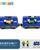 Set di treni elettrici Giocattoli Modello di treno Auto elettrica adatta per ferrovia in legno Pista del treno in legno Regalo di Natale per bambini