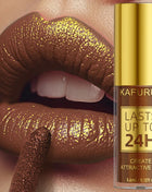 14 Colors Glitter Metallic Lip Glaze Shiny Long Lasting Lip Gloss Waterproof Liquid Lipstick Makeup Lip Oil Lip Tint Gifts for W - Riparo82