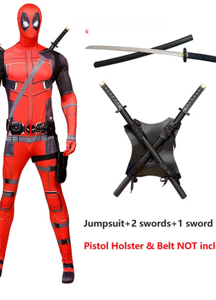 Costume cosplay Deadpool per bambini Regali da supereroe Tuta Deadpool Costumi per bambini Supereroi Vestito per bambini Costume per bambini di Halloween