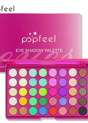 POPFEEL 40 Color Earth Tones &Rainbow Shades Eyeshadow Palette -Long-Lasting, Highly Pigmented, Smooth Matte and Shimmer Finish - Riparo82