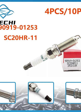 new 4/10pcs 90919-01253 SC20HR-11 Spark Plug For Toyota Corolla Prius Scion Lexus 9091901253 SC20HR 11 90919 01253