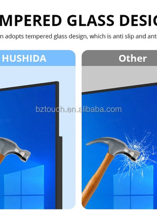 Hushida 75 85 Inch 2K 4K Full HD Wifi Media Lcd Advertising M onitor Touch Screen 43 49 55 Inch Floor Standing Digital Signage - Riparo82