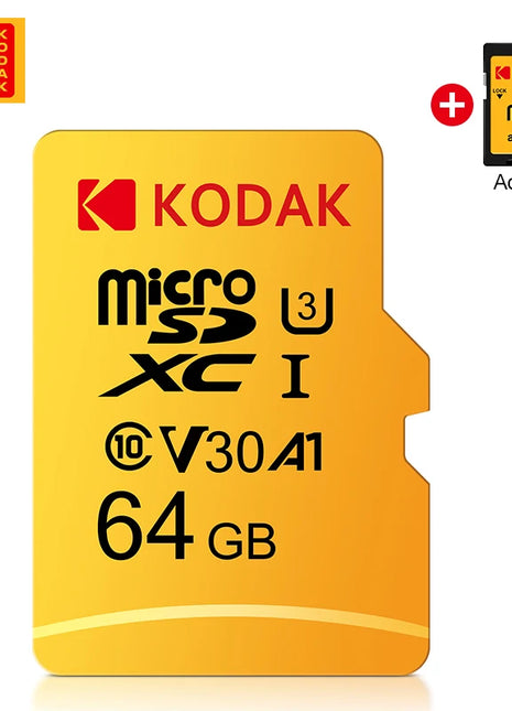 Scheda micro SD Kodak U3 16GB 32GB 64GB 128GB SDXC/SDHC classe 10 Scheda di memoria Flash micro sd 32gb sdcard per smartphone