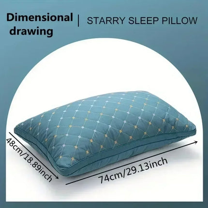 Hotel Pillows Bedroom Beds Sleep Cervical Pillows Middle-High Thickened Pillow Core Machine Washable and Sleep Aid Body Pillow