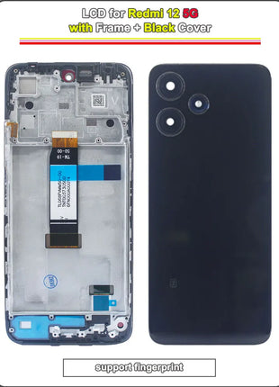 Testato LCD per Xiaomi Redmi 12 5G Display LCD Touch Screen Digitizer Sostituzione per Redmi 12 5G Telefono 2AFZZRN8DY 23076RN8DY LCD - riparo82