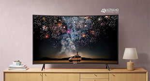 Big Screen 65" Curved TV 4K UHD Full Display Smart Television Sets 65 75 85 Inch TVs - Riparo82