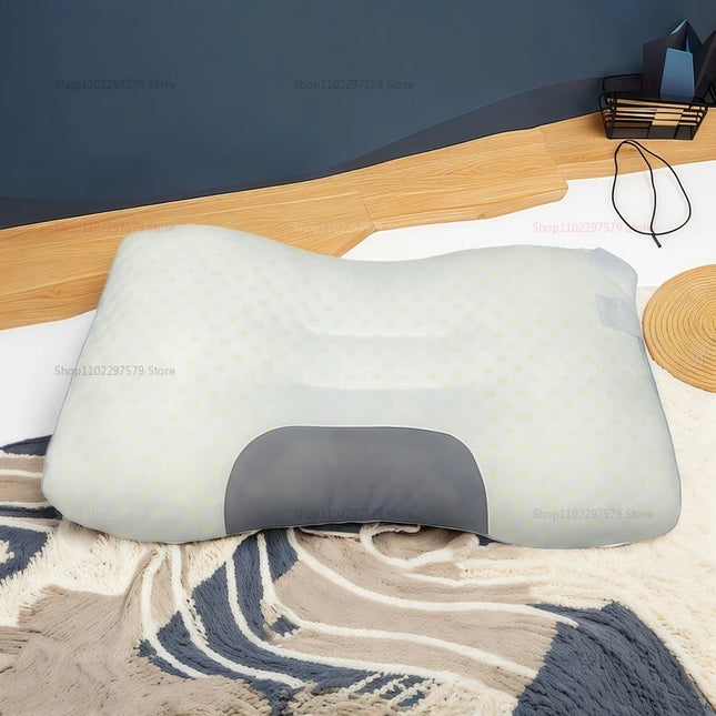 Cervical Orthopedic Neck Pillow for Better Sleep and Neck Support Soybean Fiber SPA Massage Pillow for Home Travel Relaxation