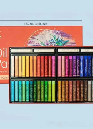 Professional Oil Pastels Set - Medium Point, High-Quality Soft Crayons for Artists, 12/24/36/48 Colors
