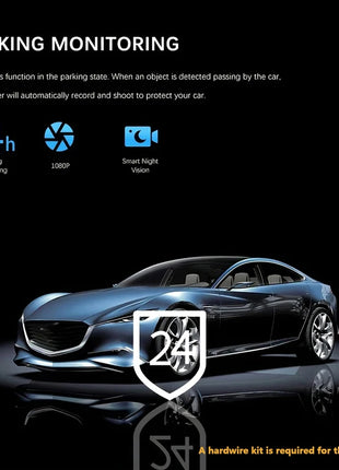 Dashcam For Cars 4 Channel Black Box Wifi Driving Camera Fhd 1080p Night Vision Loop Recording Add Hardwire Kit Car Accessories - Riparo82