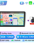 Podofo 6+128G Android 2Din Autoradio for Audi A3 2008-2012 Wireless CarPlay 9