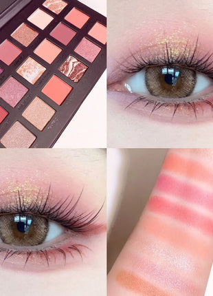 18-Color Eyeshadow Palette – Matte & Glitter, High Pigment,  Long-Lasting, Smudge-Proof, Perfect for Daily & Party makeup - Riparo82