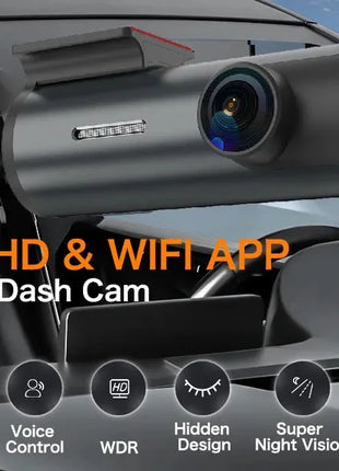 Dash Cam 4K WiFi GPS Dash Camera for Cars Mini Front Car DVR 24H Parking Mode G-Sensor Car Driving Video Recorder Loop Recording - Riparo82