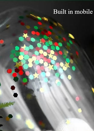 Tazza di vetro a doppia parete di Natale, regalo di Natale, stella-albero, pupazzo di neve, resistente al calore, per uso domestico, succo di latte, birra, tazza da tè, tazza da caffè - riparo82