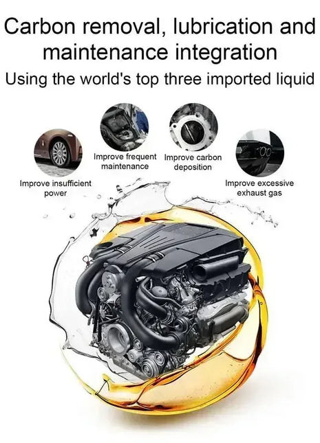 Car Fuel Gas Oil Additive Gasoline Injector Cleaner Remove Engine Carbon Deposit Increase Power in Oil Ethanol Fuel Saver 80ml - Riparo82