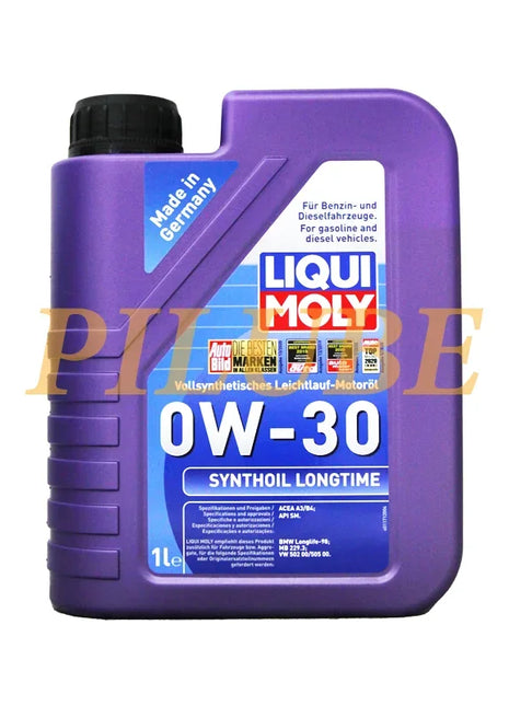 LIQUI MOLY Synthoil Olio motore completamente sintetico a lunga durata 0W-30 per protezione motore a lungo termine ad alte prestazioni Prodotto originale