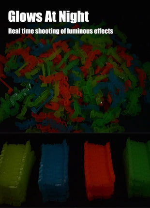 Luminoso Dinosaur Track AssemblyLittle Car Emit Light Mountain Road RailKids Puzzle giocattolo giocoso ragazzi regalo di compleanno di natale - riparo82