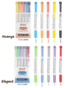 25 Colors ZhiPai Highlighters Markers Pen Set Dual Tip Cute Pens Back To School Kawaii Stationery Papeterie Highlighter