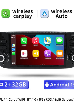 1 Din Android 14 Car Radio For Fiat/Linea/Punto evo 2012-2015 Multimedia Screen GPS Navigation Stereo Audio Head Unit Carplay 4G - Riparo82