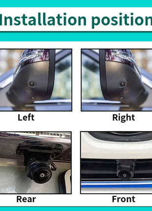 360° Degree Car Camera 1080P 3D Panoramic Surround Rear / Front / Left / Right View Reverse Camera Kits for Android Car Radio - Riparo82