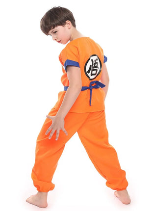 Ragazzi Ragazze Halloween Son Goku Costumi Cosplay Per I Bambini Vestito Tuta Da Uomo Krillin Vestiti Da Formazione Saiyan Abiti Parrucca Vestire