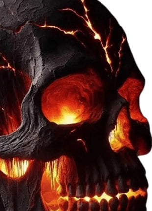 Desk Lamp Halloween Skull Lamp Skull Desk Lamp with Spooky Led Light for Halloween Party Mantel Decoration Unique Room Accent - Riparo82