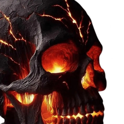 Desk Lamp Halloween Skull Lamp Skull Desk Lamp with Spooky Led Light for Halloween Party Mantel Decoration Unique Room Accent